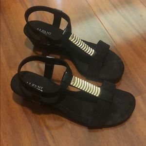 Alfani black wedge sandals